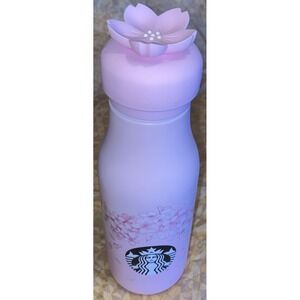 Starbucks Asia 2024 cherry blossom Stainless Travel bottle 16 oz screw cap NEW